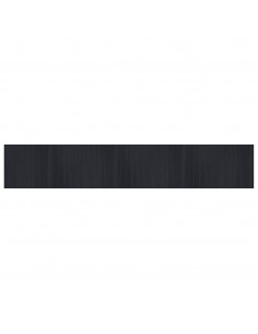 Tappeto Rettangolare Nero 70x400 cm in Bambù