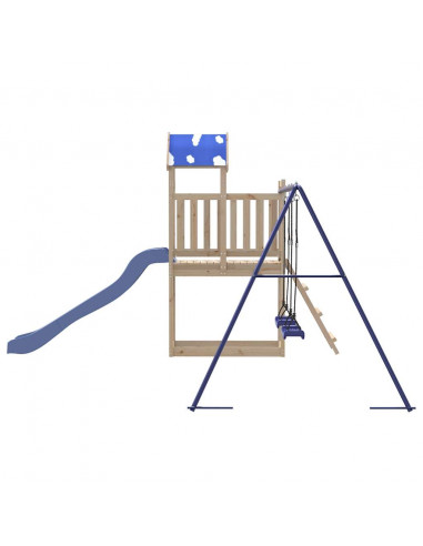 Set da Gioco da Esterno in Legno Massello di Pino