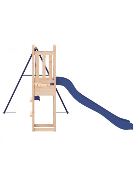 Set da Gioco da Esterno in Legno Massello di Pino