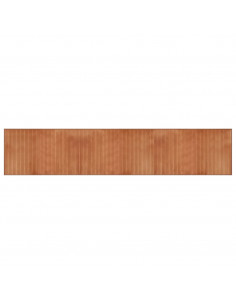 Tappeto Rettangolare Marrone 60x300 cm in Bambù