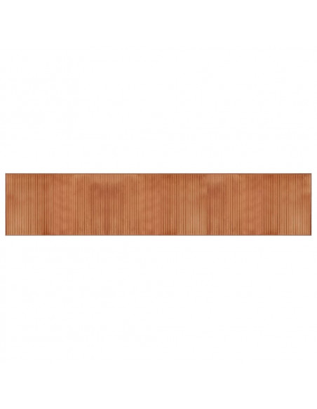 Tappeto Rettangolare Marrone 60x300 cm in Bambù