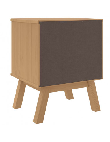 Comodino OLDEN Marrone in Legno Massello di Pino