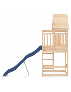 Set da Gioco da Esterno in Legno Massello di Pino 2