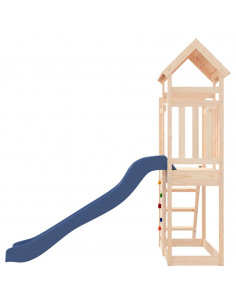 Set da Gioco da Esterno in Legno Massello di Pino