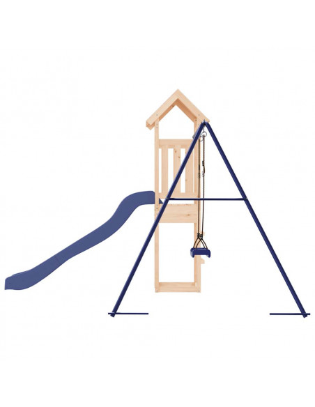 Set da Gioco da Esterno in Legno Massello di Pino