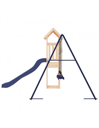 Set da Gioco da Esterno in Legno Massello di Pino