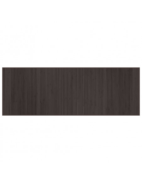 Tappeto Rettangolare Marrone Scuro 70x200 cm in Bambù