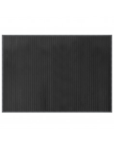 Tappeto Rettangolare Grigio 70x100 cm in Bambù