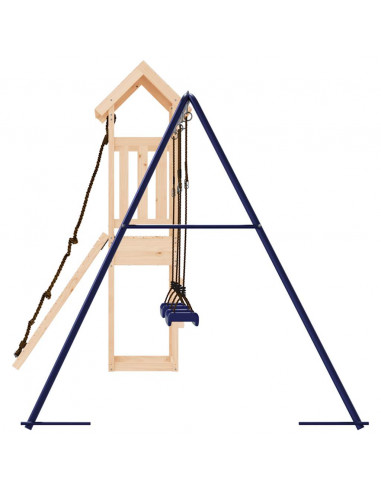 Set da Gioco da Esterno in Legno Massello di Pino