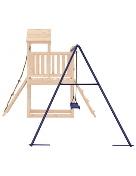 Set da Gioco da Esterno in Legno Massello di Pino