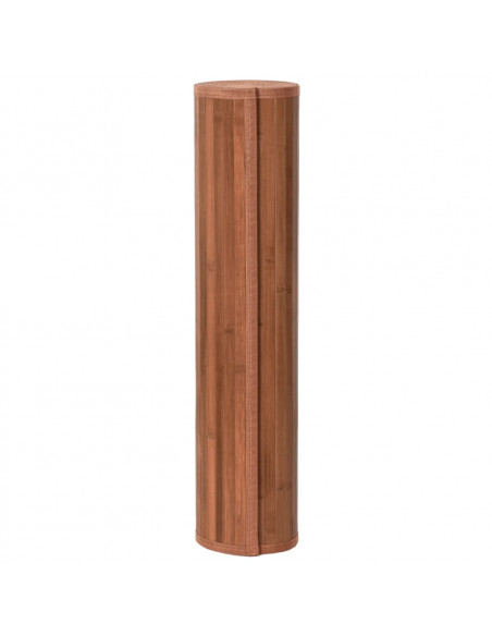 Tappeto Rettangolare Marrone 80x500 cm in Bambù
