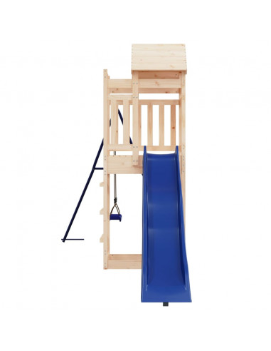 Set da Gioco da Esterno in Legno Massello di Pino