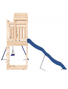 Set da Gioco da Esterno in Legno Massello di Pino