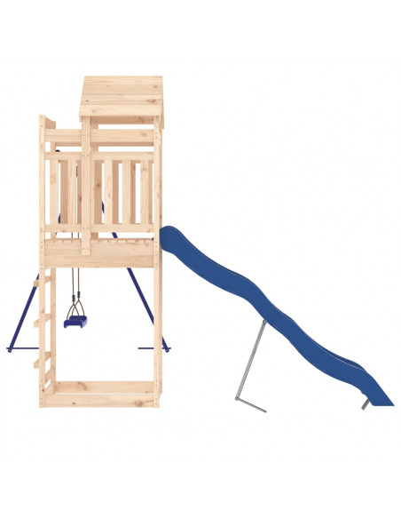 Set da Gioco da Esterno in Legno Massello di Pino