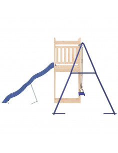 Set da Gioco da Esterno in Legno Massello di Pino