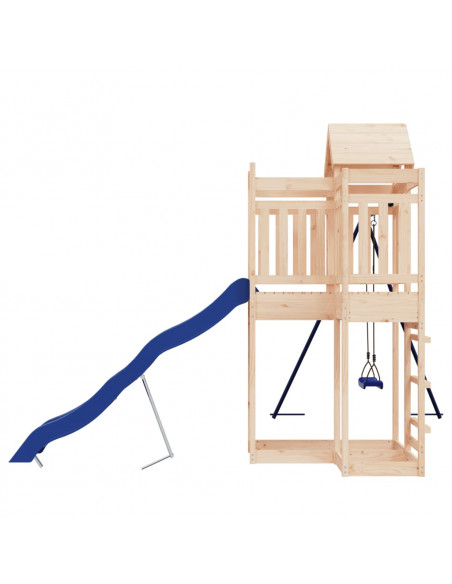 Set da Gioco da Esterno in Legno Massello di Pino