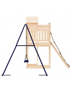 Set da Gioco da Esterno in Legno Massello di Pino