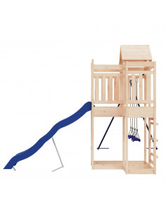 Set da Gioco da Esterno in Legno Massello di Pino 2