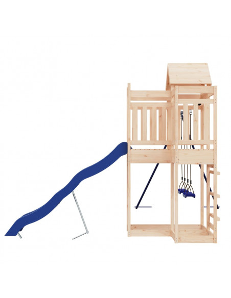 Set da Gioco da Esterno in Legno Massello di Pino