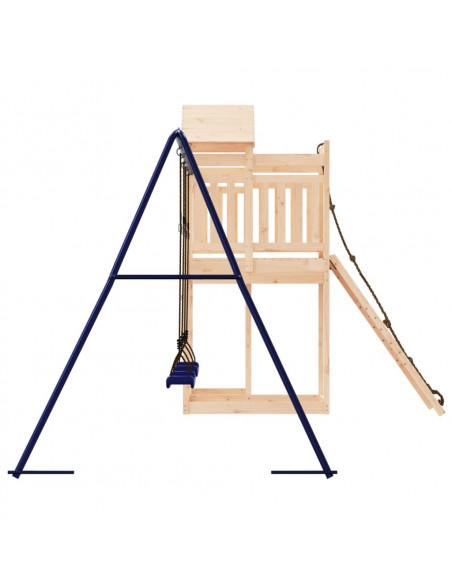 Set da Gioco da Esterno in Legno Massello di Pino