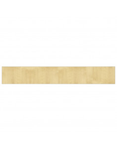Tappeto Rettangolare Natura Chiaro 60x400 cm in Bambù