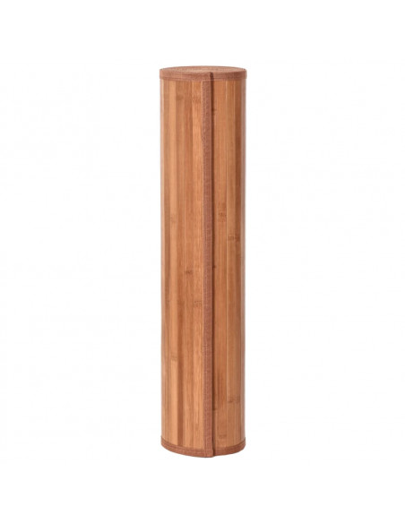 Tappeto Rettangolare Marrone 70x1000 cm in Bambù