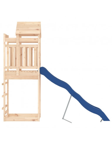 Set da Gioco da Esterno in Legno Massello di Pino
