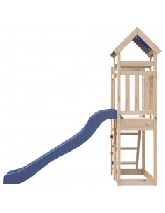 Set da Gioco da Esterno in Legno Massello di Pino