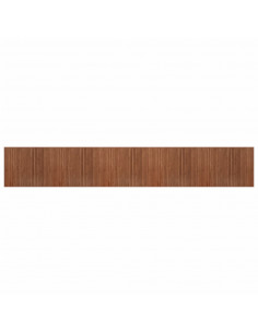 Tappeto Rettangolare Marrone 80x1000 cm in Bambù
