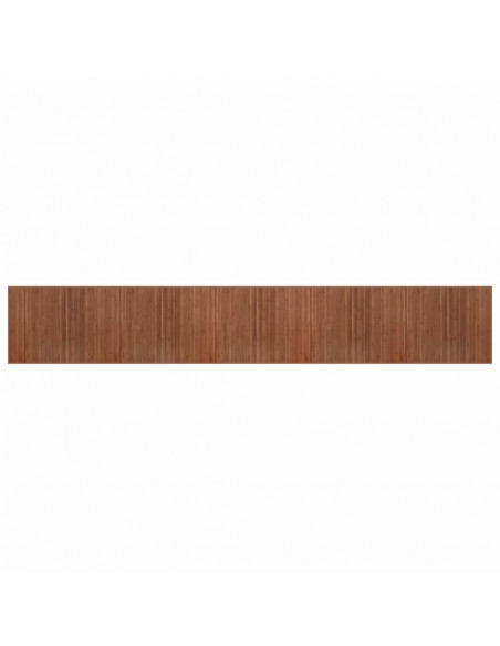 Tappeto Rettangolare Marrone 80x1000 cm in Bambù