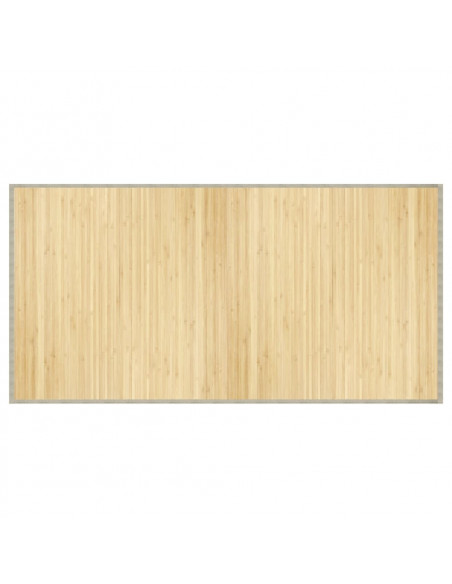 Tappeto Rettangolare Naturale Chiaro 100x200 cm in Bambù