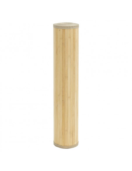 Tappeto Rettangolare Naturale Chiaro 100x200 cm in Bambù