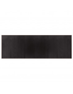 Tappeto Rettangolare Marrone Scuro 100x300 cm in Bambù