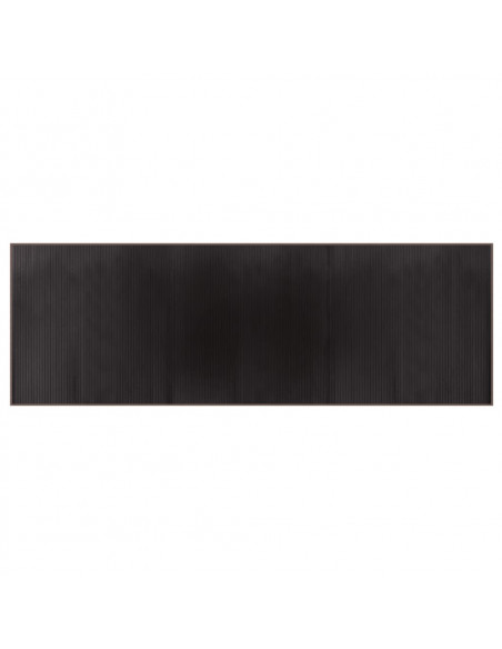 Tappeto Rettangolare Marrone Scuro 100x300 cm in Bambù