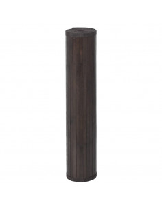 Tappeto Rettangolare Marrone Scuro 100x300 cm in Bambù 2