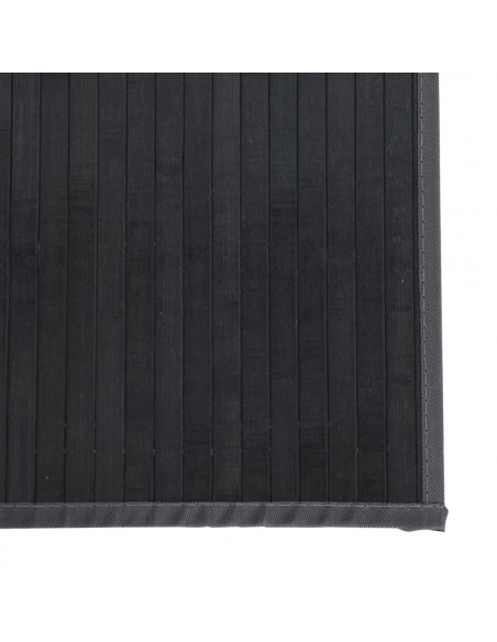 Tappeto Rettangolare Grigio 100x400 cm in Bambù