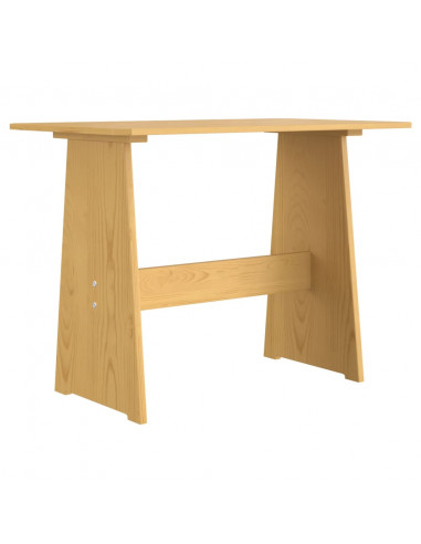 Set da Pranzo 3pz REINE Marrone Miele in Legno Massello di Pino