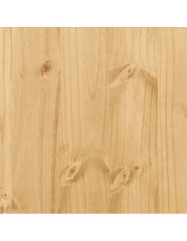 Set da Pranzo 5 pz Corona Pieghevole Bianco in Legno di Pino