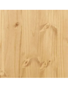 Set da Pranzo 5 pz Corona Pieghevole Marrone Cera in Pino