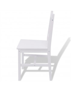 Set da Pranzo 5 pz in Legno di Pino Bianco