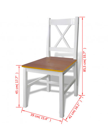 Set da Pranzo 5 pz Marrone e Bianco