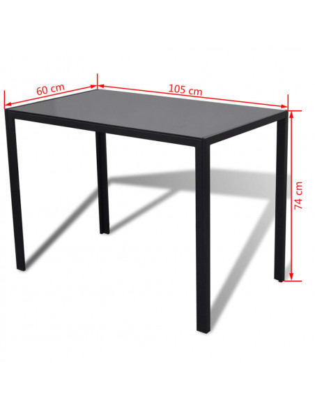 Set da Pranzo 5 pz Nero