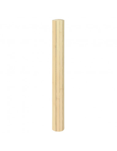 Tappeto Rettangolare Naturale Chiaro 60x100 cm in Bambù