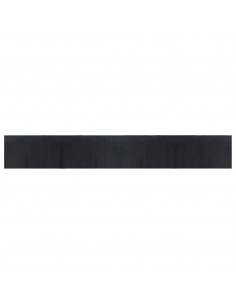Tappeto Rettangolare Nero 60x400 cm in Bambù