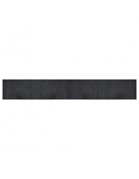 Tappeto Rettangolare Grigio 60x400 cm in Bambù