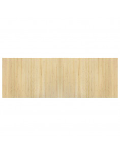Tappeto Rettangolare Natura Chiaro 70x200 cm in Bambù