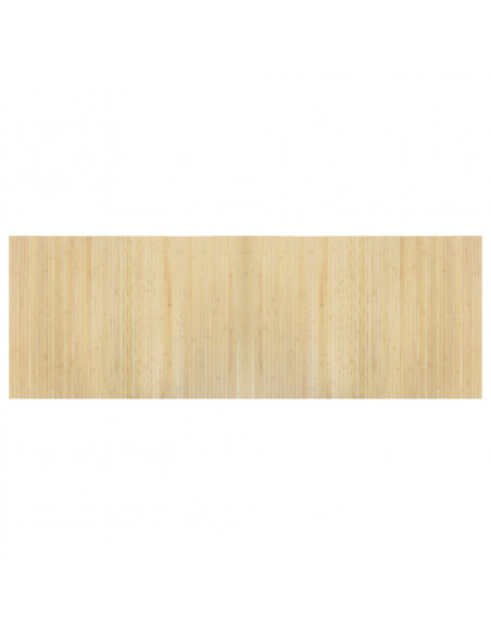 Tappeto Rettangolare Natura Chiaro 70x200 cm in Bambù