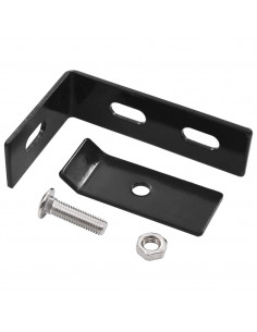 Set di Connettori Angolari a Parete 10 pz Antracite 2