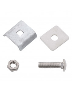 Set di Connettori per Griglie 25 pz Argento