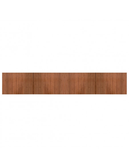 Tappeto Rettangolare Marrone 70x400 cm in Bambù